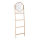 Wall Rack Bamboo with Round Mirror [Display]